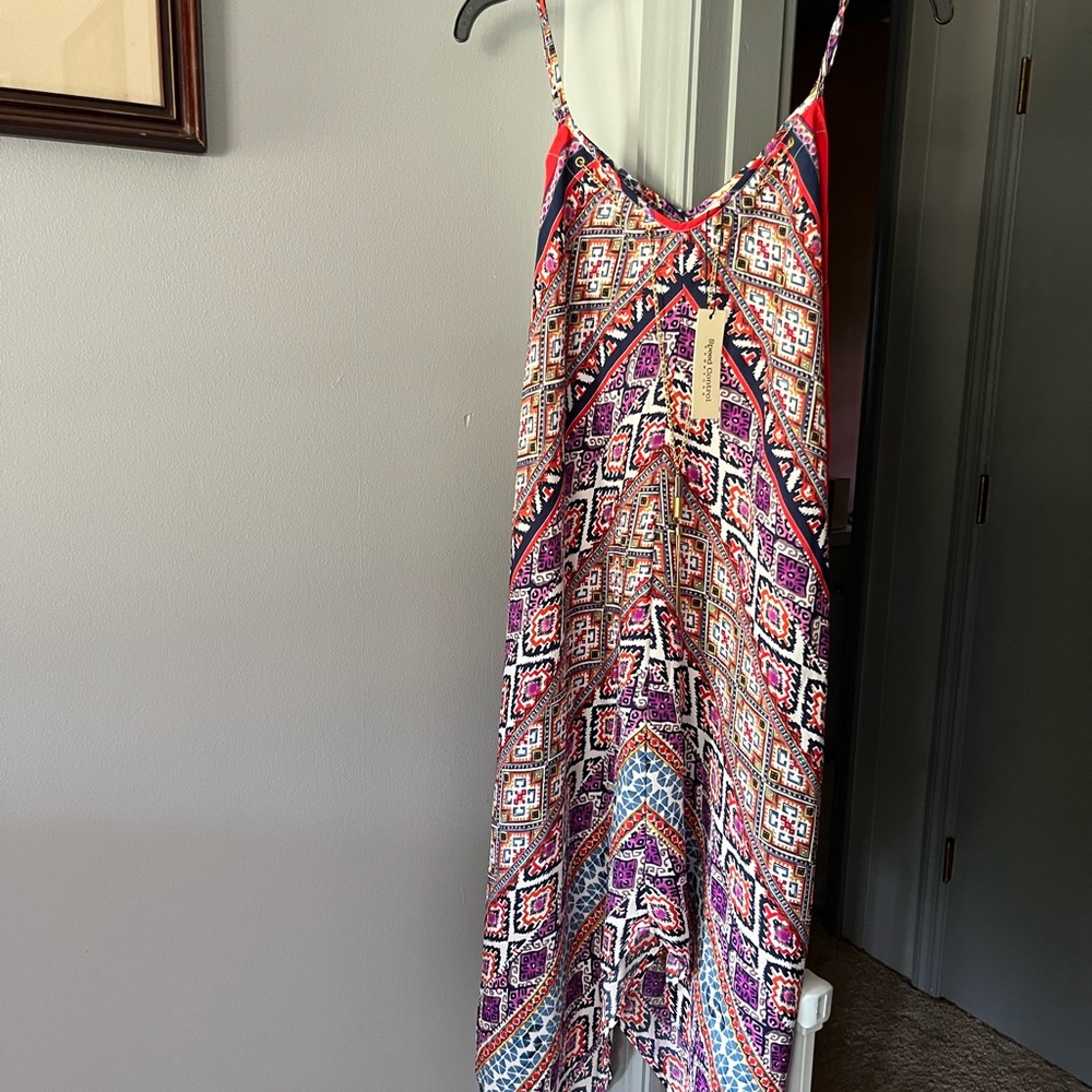 SPEED CONTROL NWT Medium Dress Pattern Spaghetti Strap Necklace Summer Boho